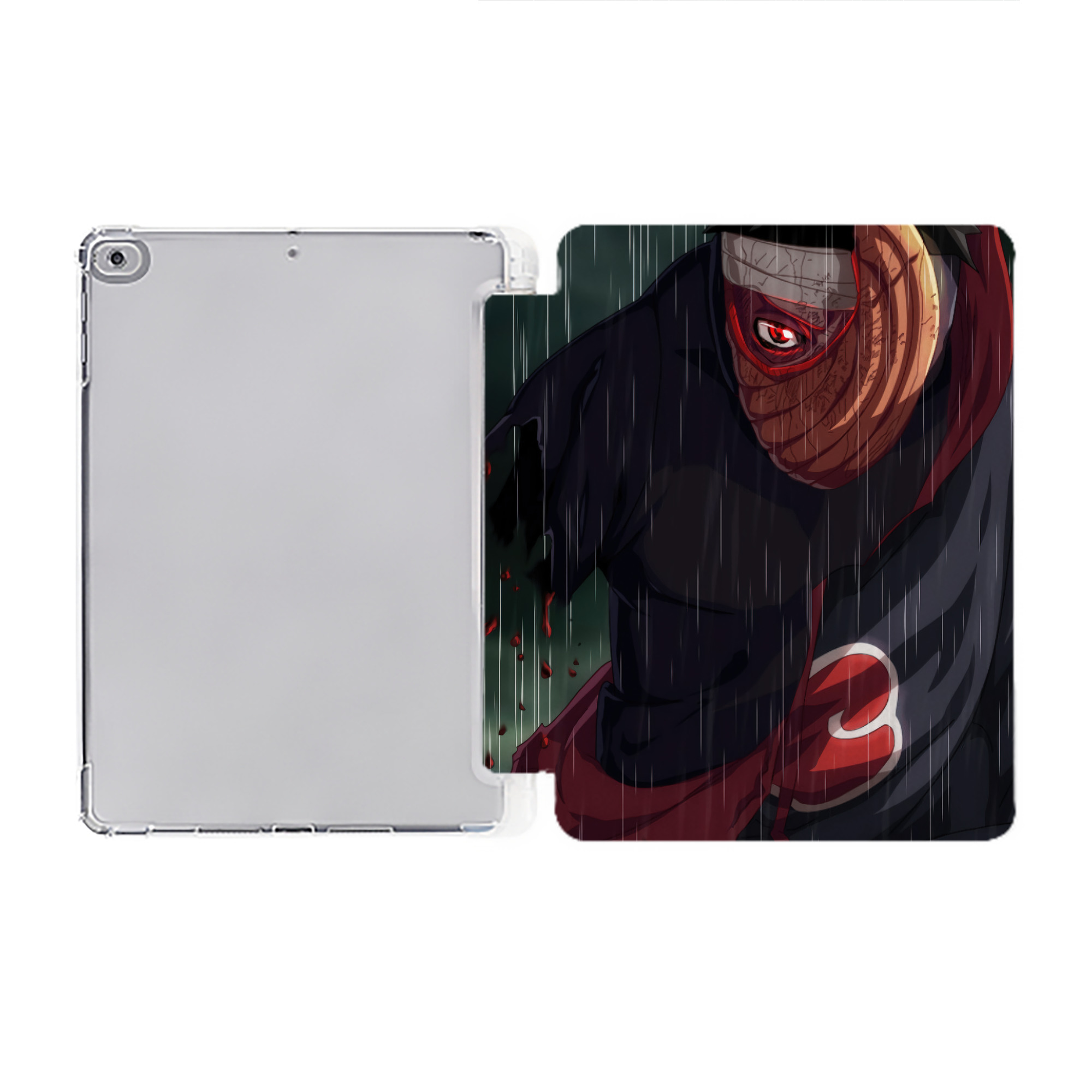 （画像用） NARUTO -ナルト- NARUTO -ナルト- 疾風伝 IPad ケース ペン収納付き 三つ折りスタンド PUレザー×シリコン 対応機種9.5/10.5/10.9インチ